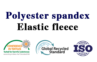 Polyester spandex elastic fleece